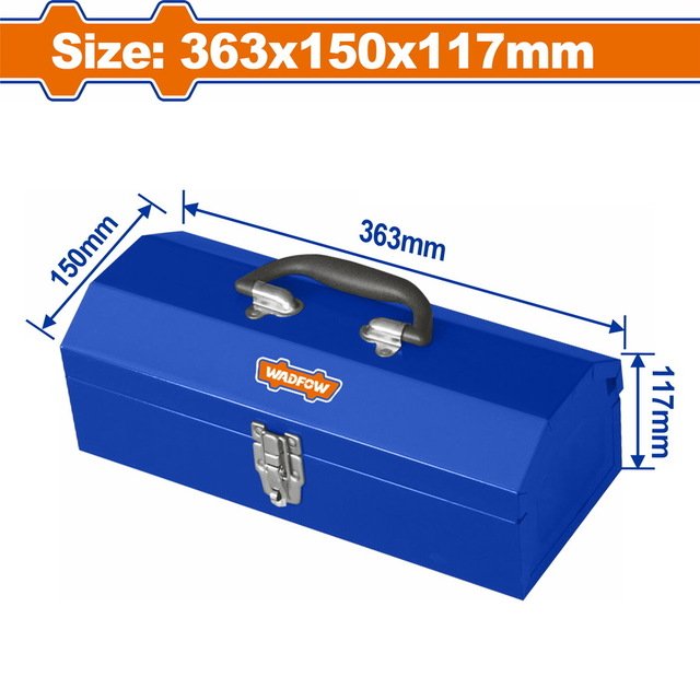Caisse a outils metallique 363x150x117mm WADFOW