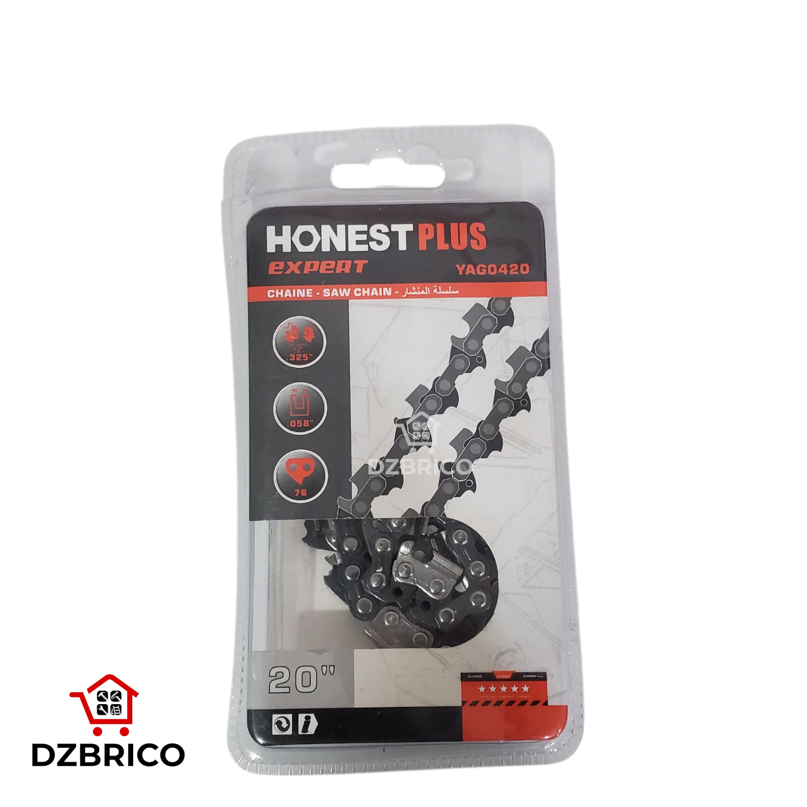 chaînes de tronçonneuse 20" HONESTPLUS