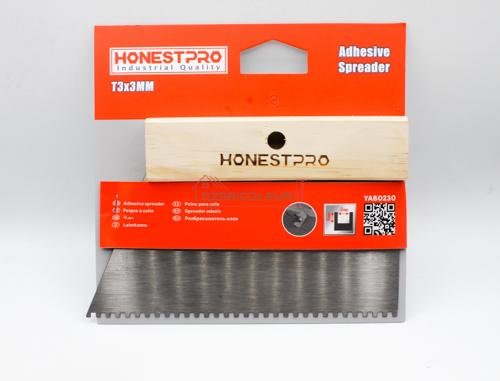 Epandeur Mosaïque - Raclette D'adhésif a dents T3x3mm YAB0230 HONESTPRO