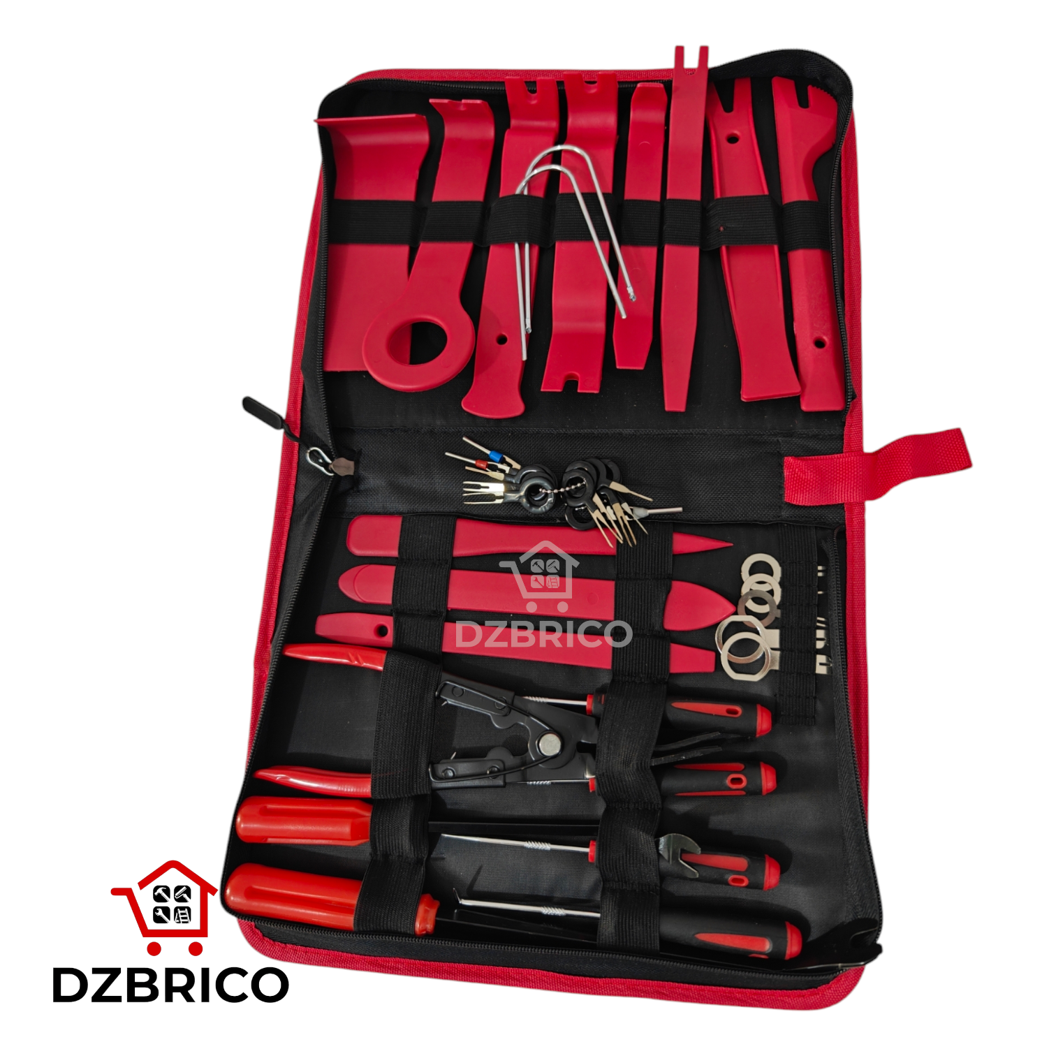 Kit outils dépose garniture, radio auto, décor porte et tableau de bord 36 Pièces
