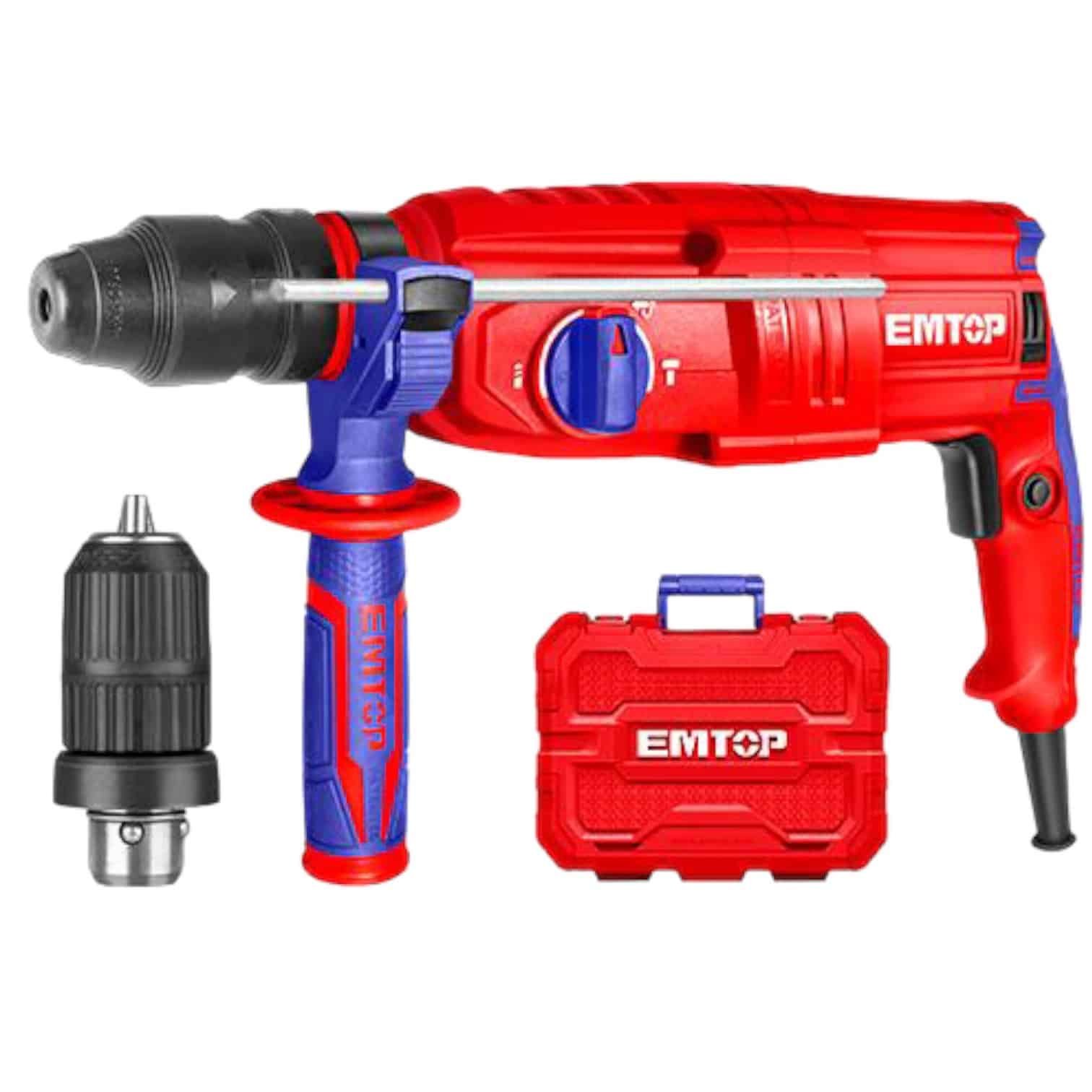 Marteau Perforateur 26mm 3 Fonctions 800W EMTOP