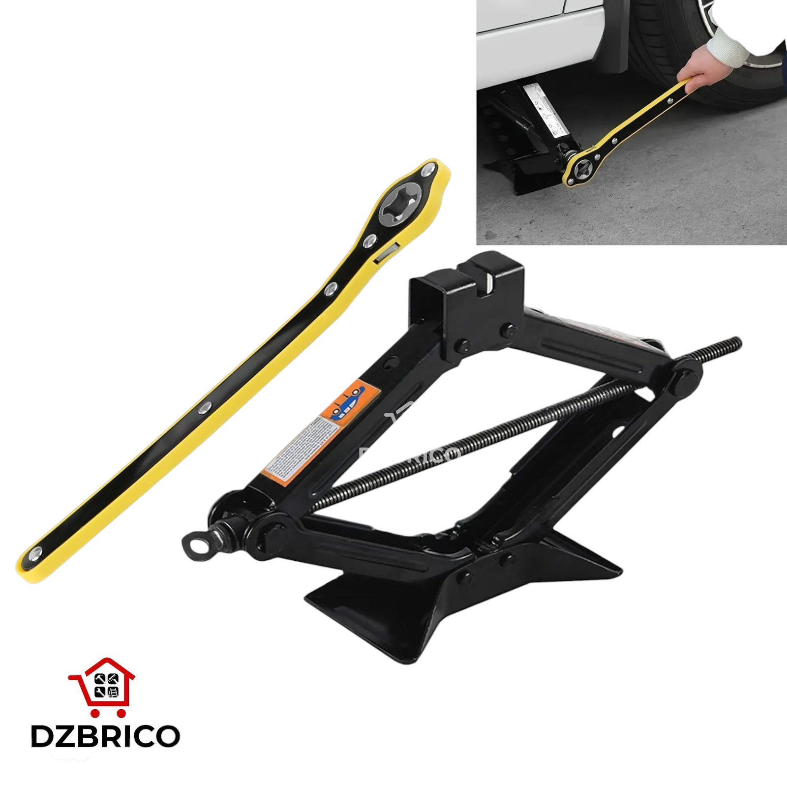 Cric de voiture a Manivelle et cliquet 2 Ton SFE