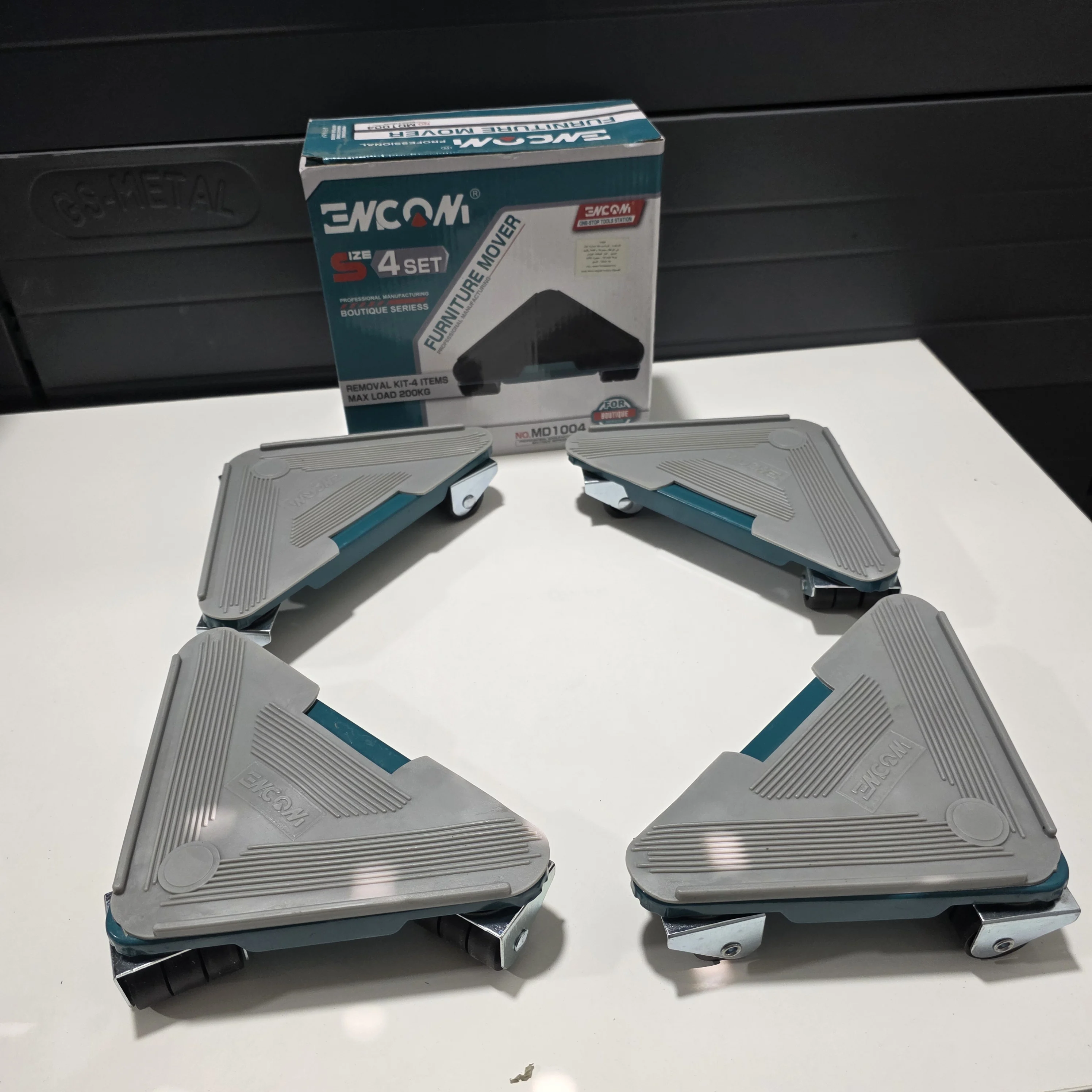 Support roulant multi usages 4pcs 200kg ENCOM