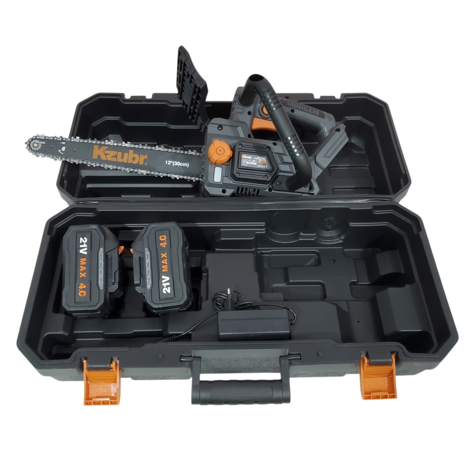 Tronçonneuse sans fil 12" avec 2 batterie 21V 4Ah KZUBER