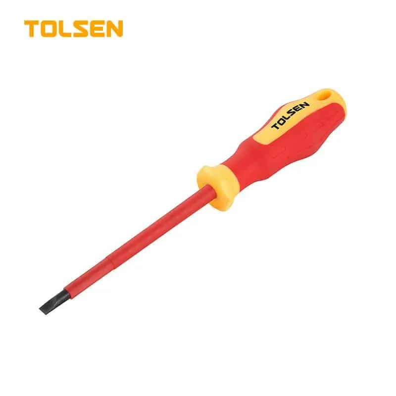 Tournevis plat 3.0x75mm isolée 1000V TOLSEN