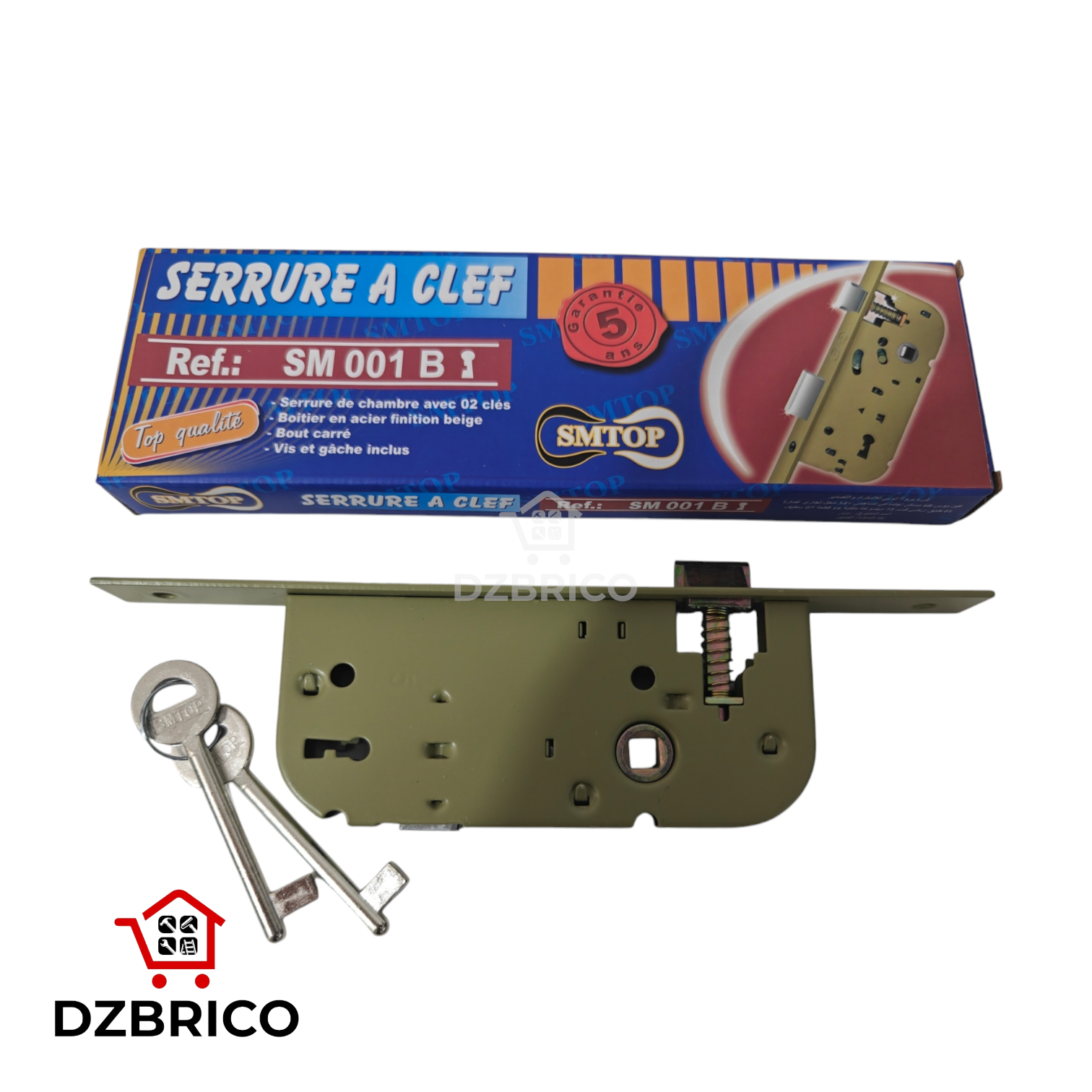 Serrure encastree Cle SM001B SMTOP