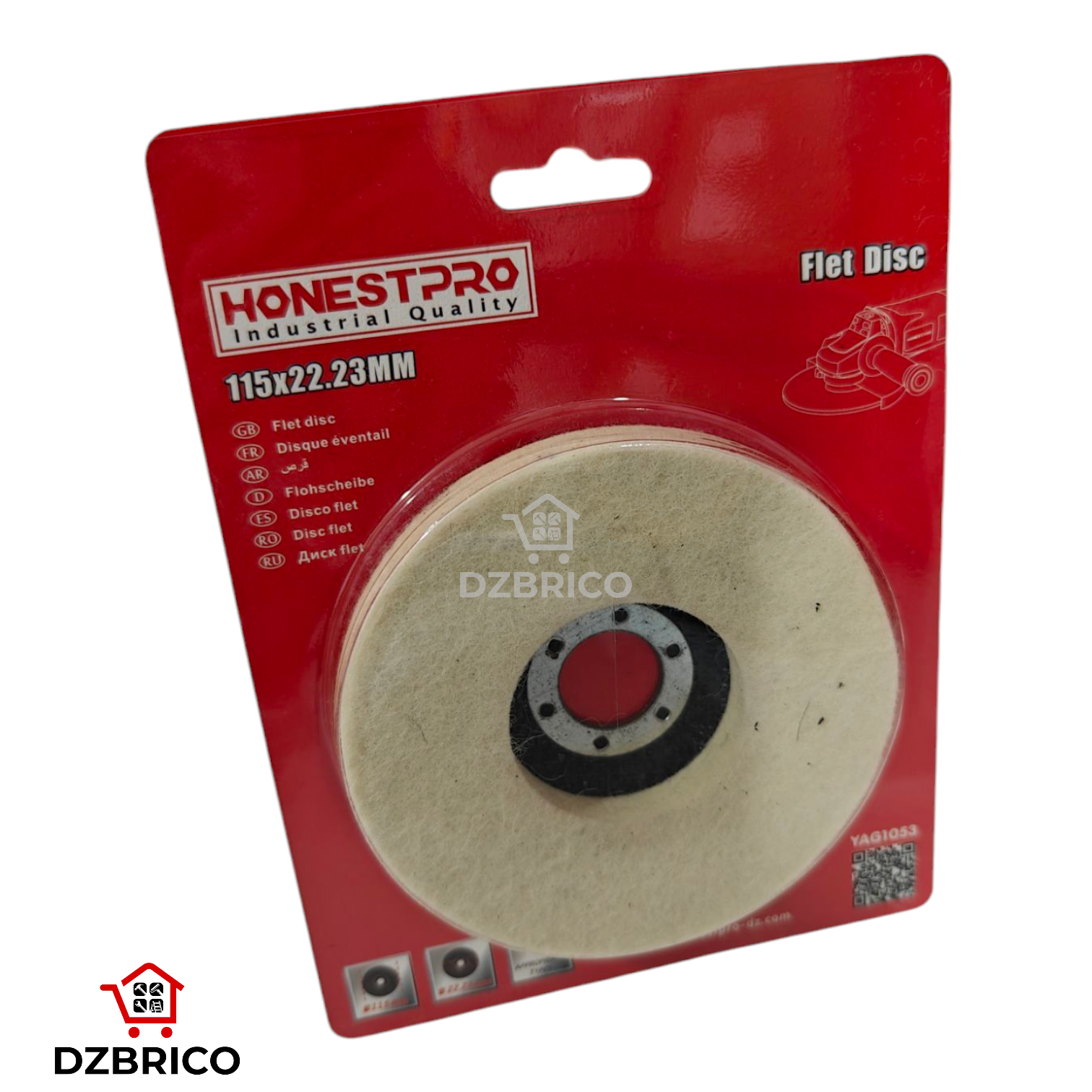 Disque de polissage laine 115mm HONESTPRO
