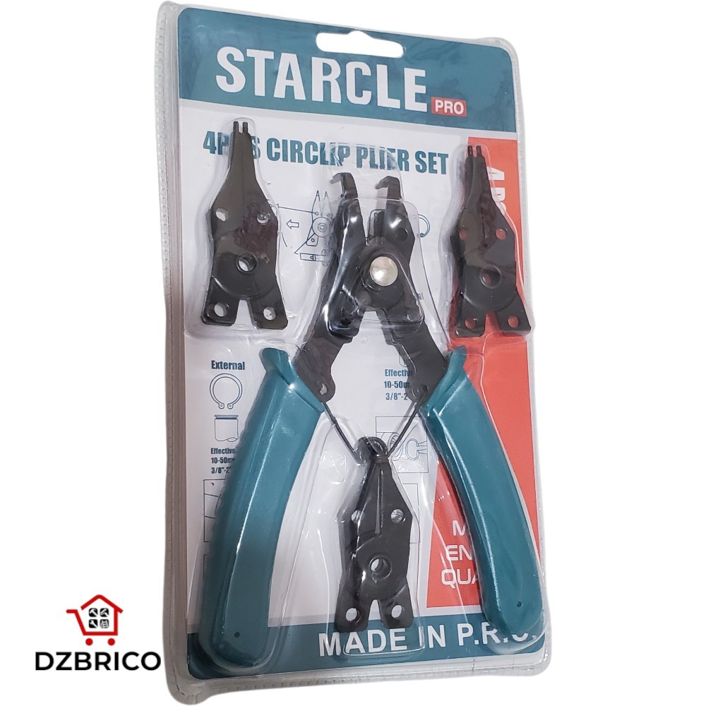 pince circlips 4 têtes STARCLE