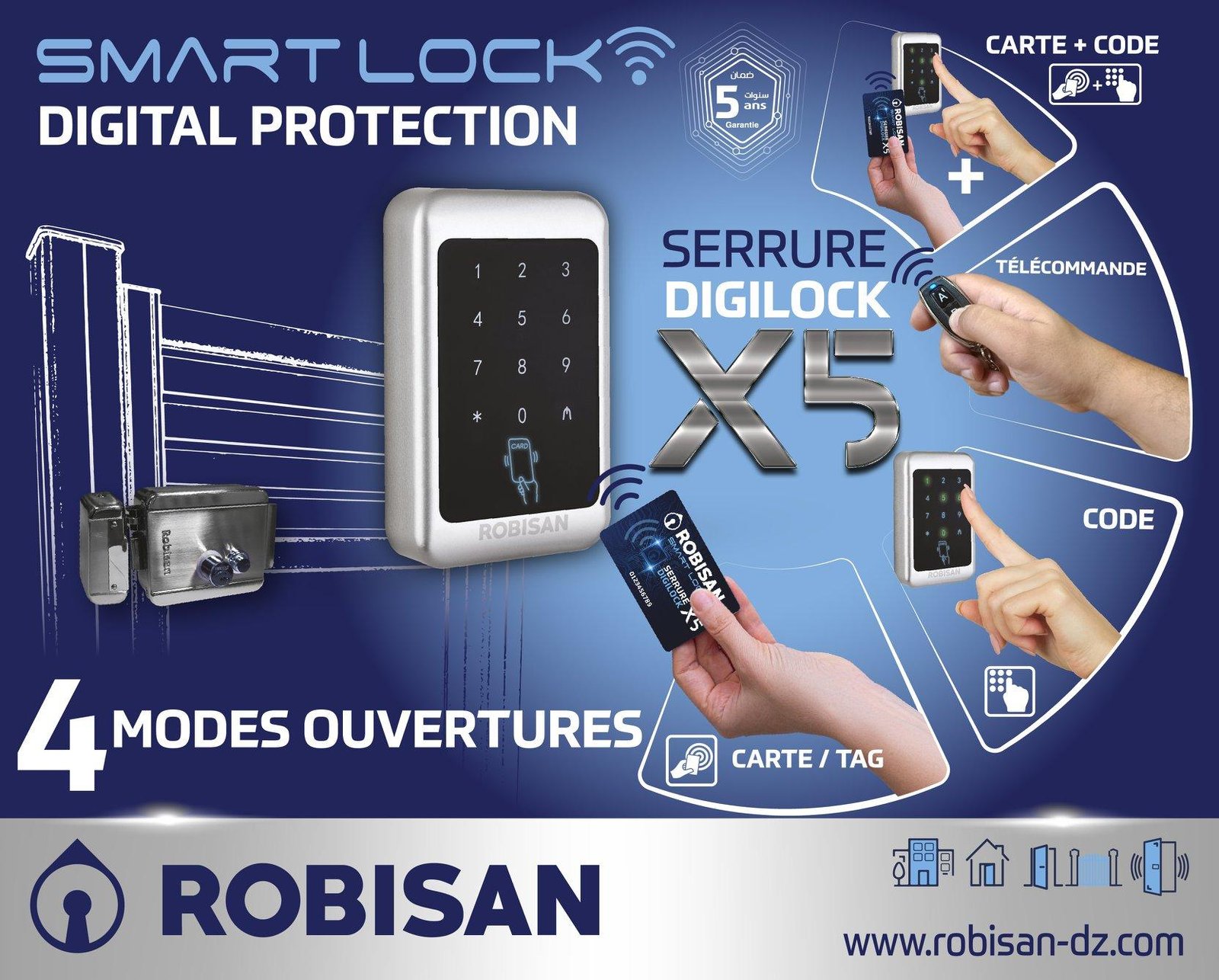 Serrure Électrique DIGILOCK X5 ROBISAN