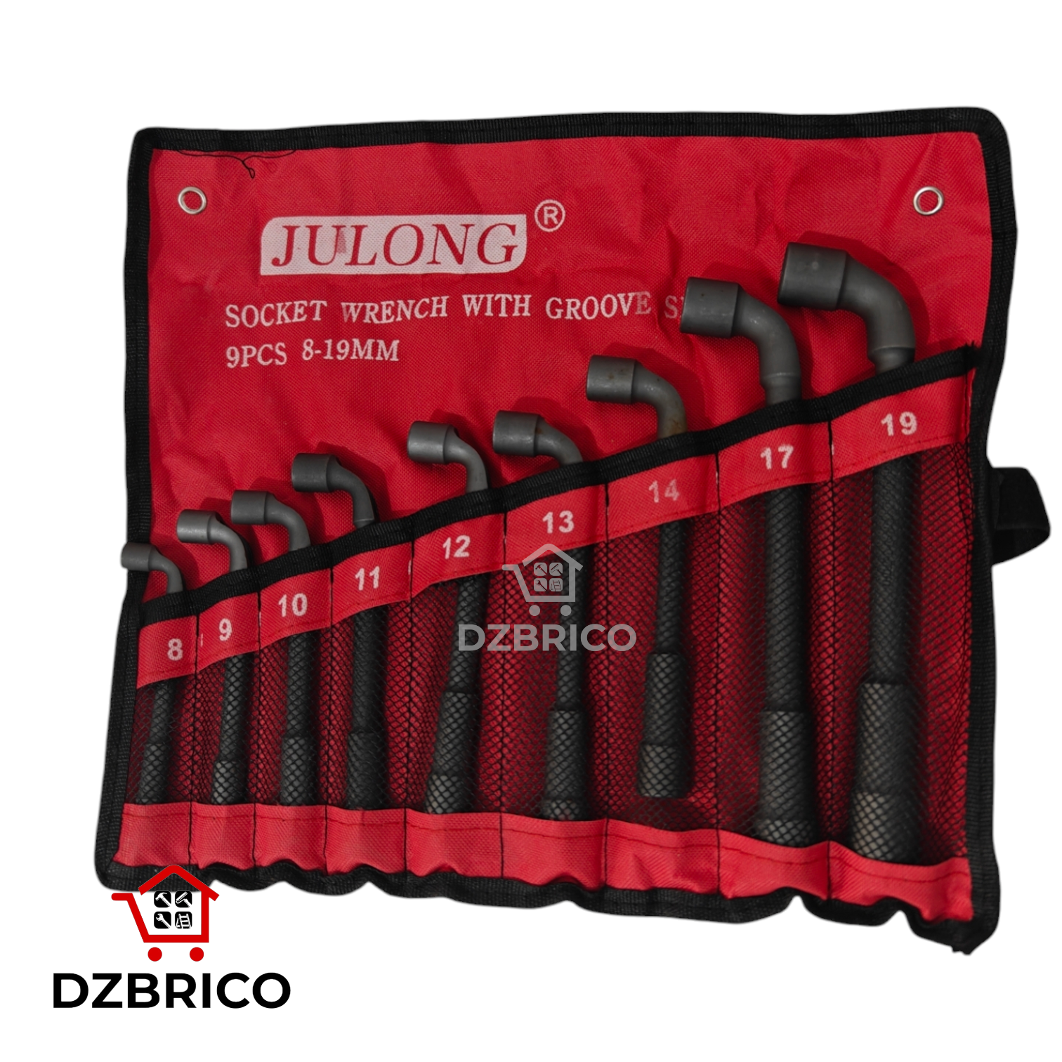 Pochette Jeux de clé à pipe industriel 8-19mm JULONG SFT