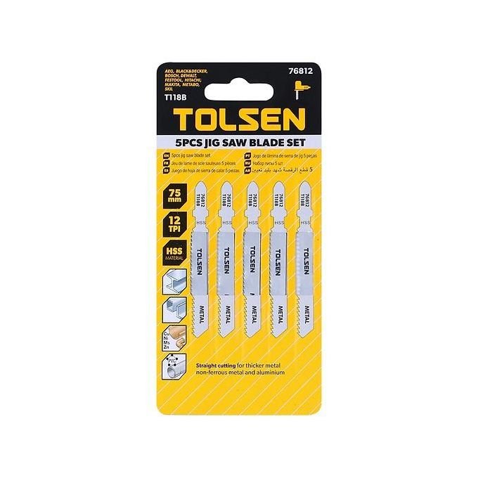 5Pcs Lames Scie Sauteuse Metal TOLSEN