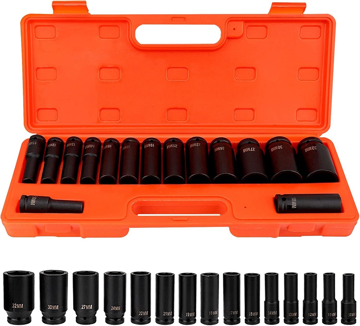 Coffret douille a choc 10-32mm 15pcs