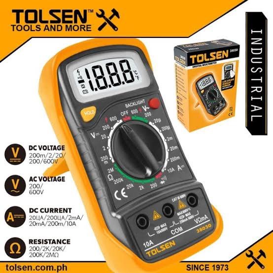 Multimètre Digital 600V TOLSEN