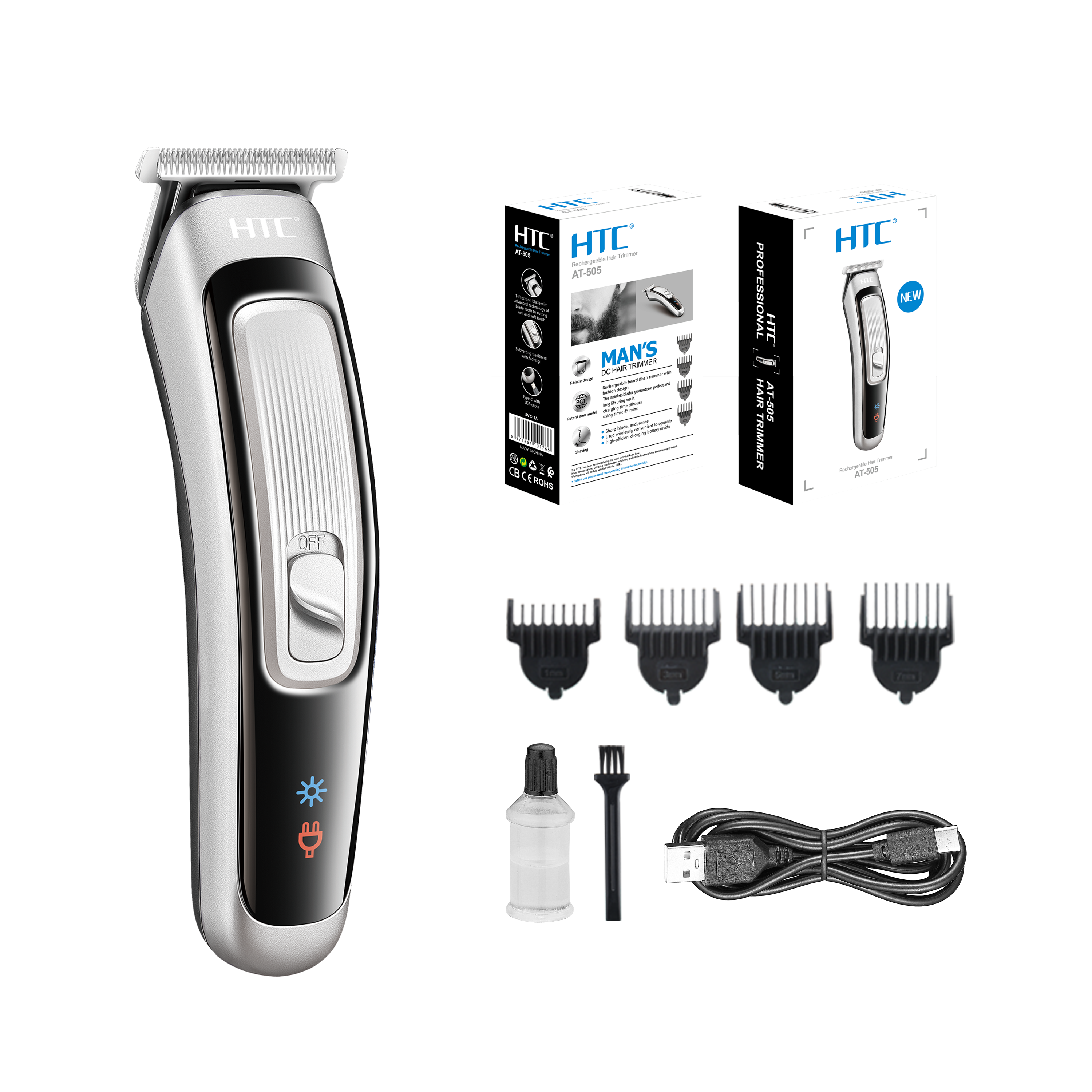 Tondeuse a cheveaux et barbe HTC AT-505