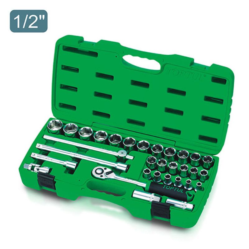 CAISSE A DOUILLE 31PCS TOPTUL Couleur SATIN
