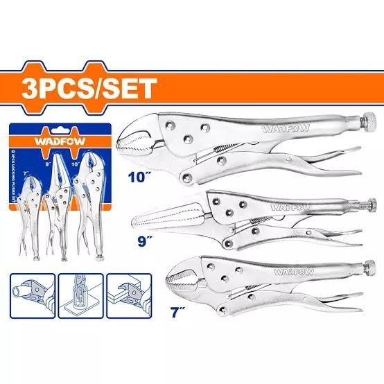 Kit jeux de 3 pince a étau WADFOW