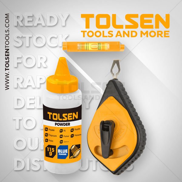 Corde D'Axe Avec Niveau 115g 30m TOLSEN