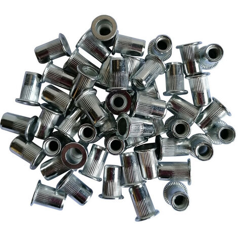 Sachet de 50 inserts filetes acier galvanise de m10
