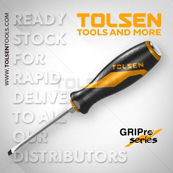 Tournevis A Frappe 1.2×6.5x150mm TOLSEN