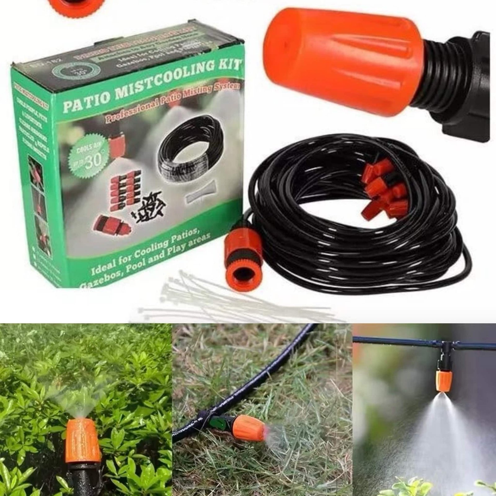Kit D'arrosage automatique a micro broches et brumisation terrain 10M et 10buses SFE