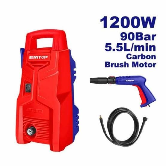 Nettoyeur haute pression 1200w 90bar EMTOP