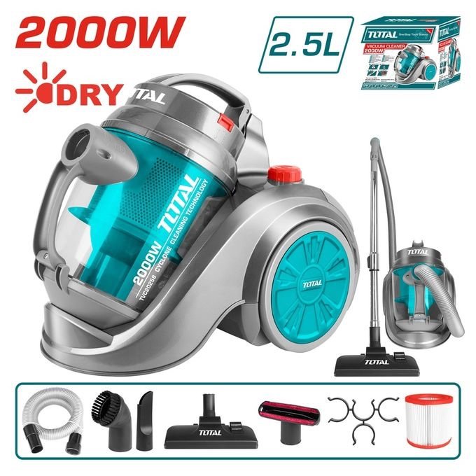 Aspirateur 2.5L 2000W TOTAL