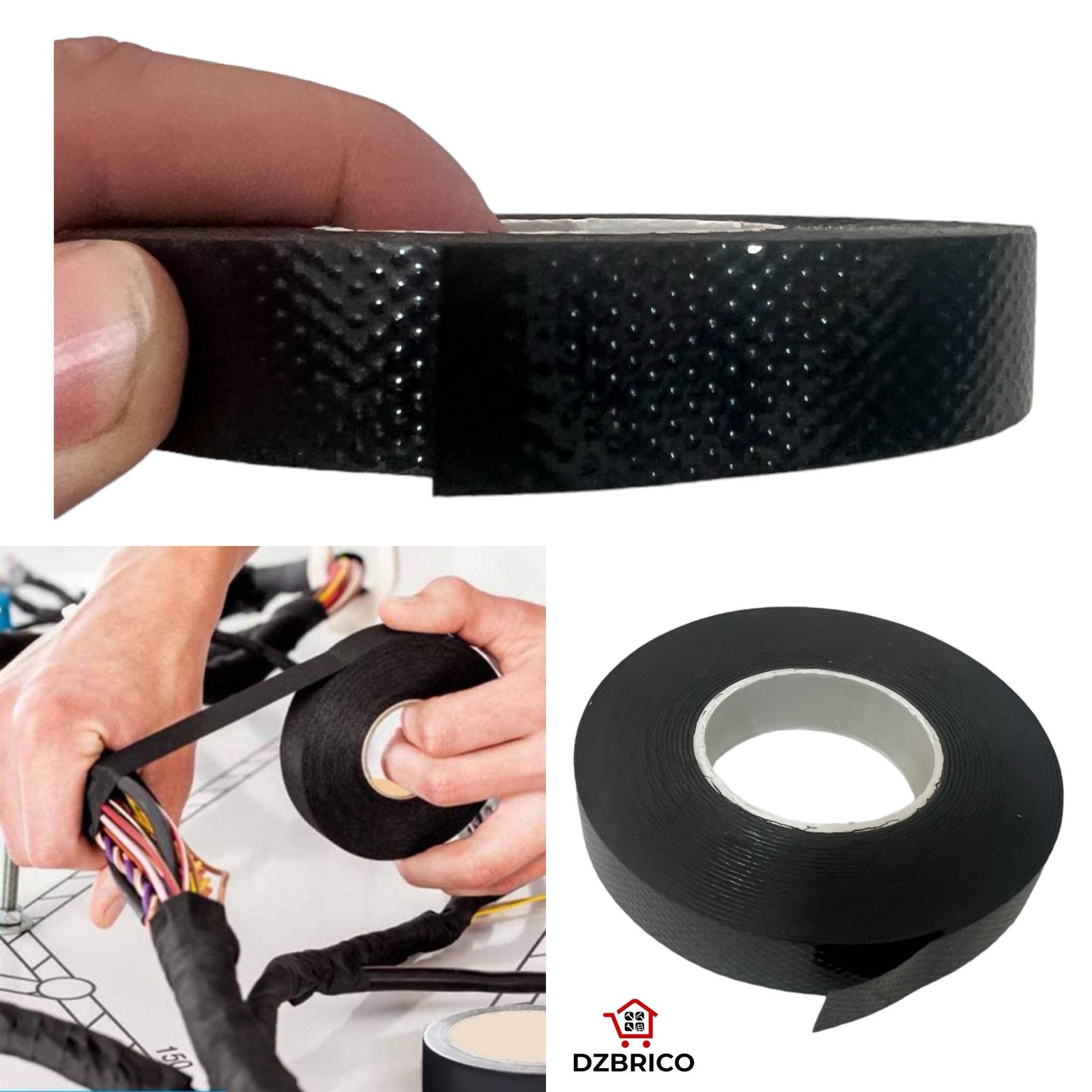 Ruban Adhésif isolant tissus 15mm 5M
