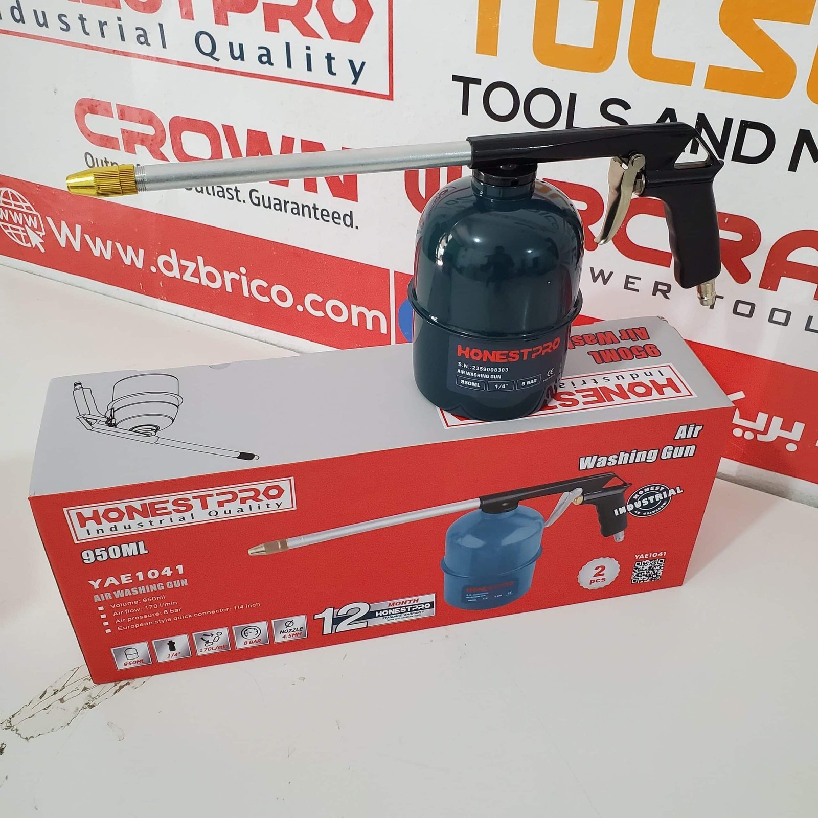 Pistolet De Nettoyage A Air 950ml HONESTPRO