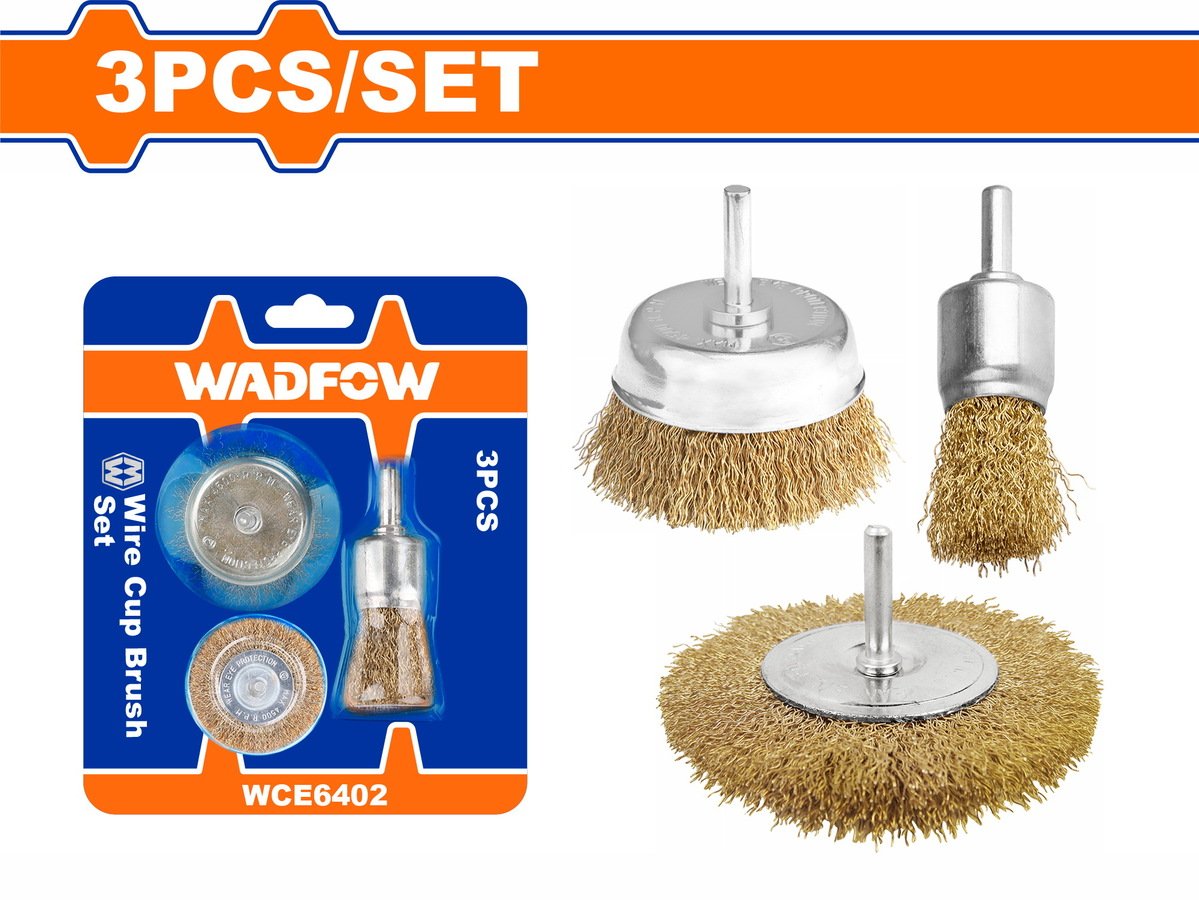 Jeux de brosse perceuse 3pcs WADFOW