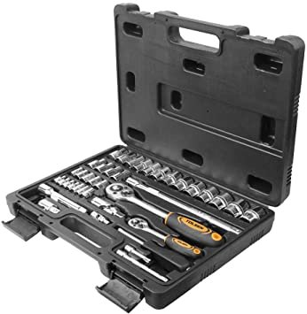 Jeux De Douille et Cliquet 39Pcs 1/4" 1/2"