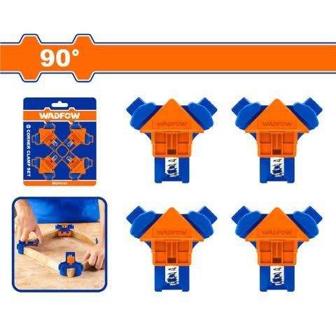 Kit pince Serre joint d'angle 90° 4 pièces WADFOW