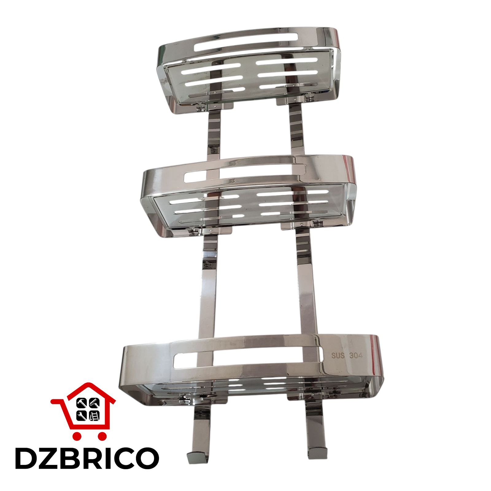 Étagère de douche 3 pièces, étagère murale, étagère de salle de bain,inox