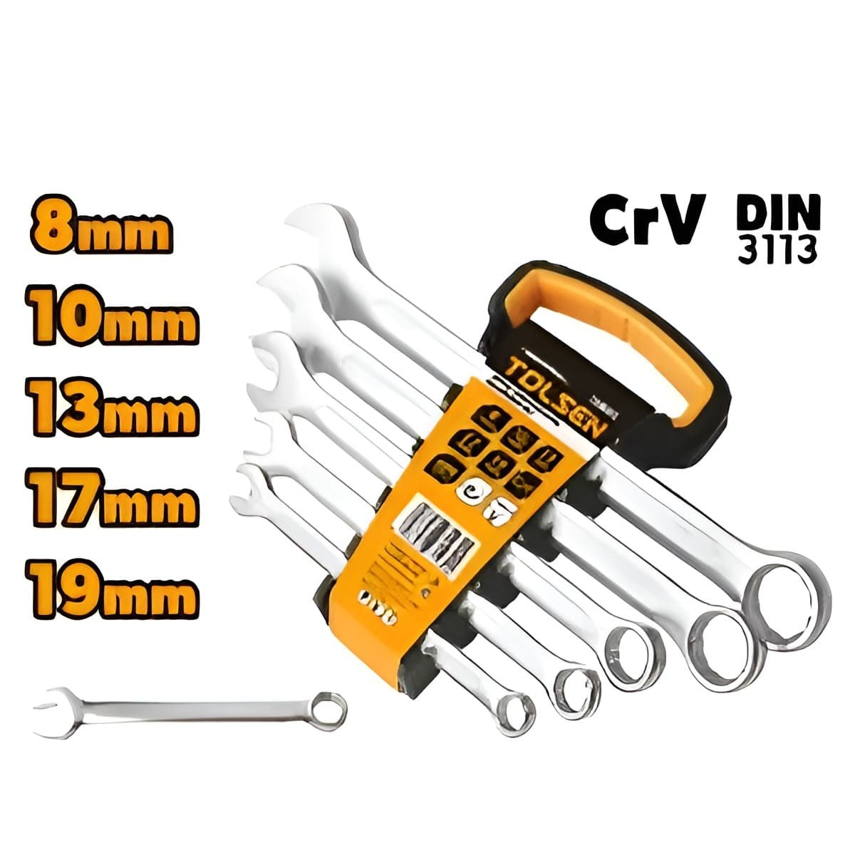 Jeux de cle mixte 5pcs 8-19mm TOLSEN