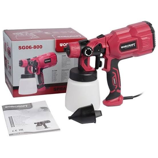 Pistolet De Peinture Electrique 550W 1000ml WORCRAFT