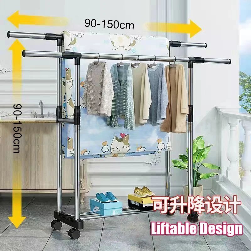 Support et cintres De Séchage Vêtements 30Kg
