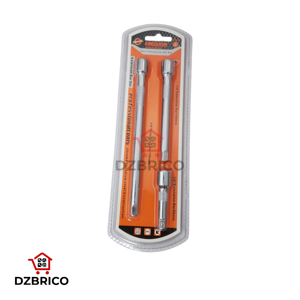 Kit de 3 tiges d'extension  1/4