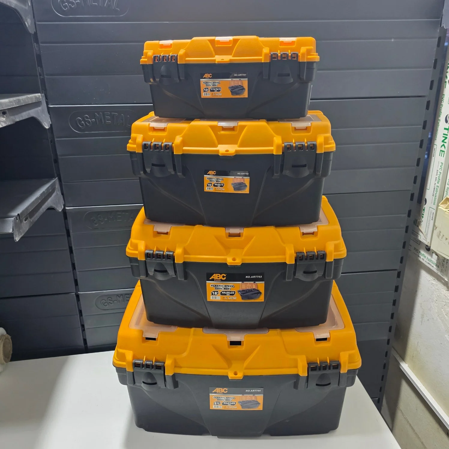 Kit jeux de caisse a outils 4 pièces ABC