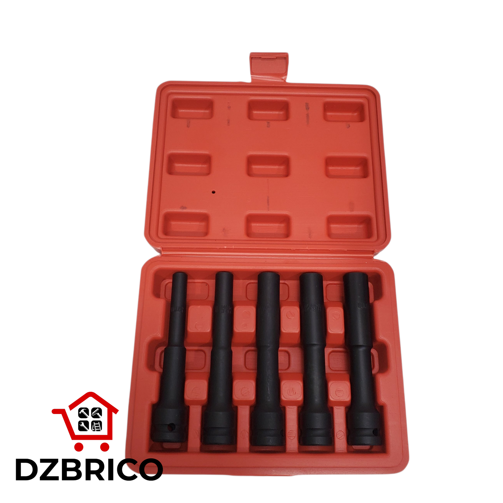 Coffret jeux de douille longue 8-14mm 5 pieces