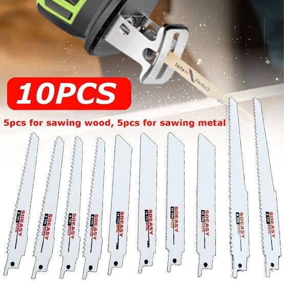 Kit lame scie Sabre 10Pcs