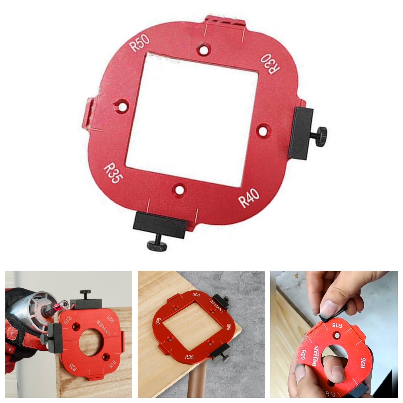 Gabarit de positionnement d'angle pour défonceuse R30-35-40-50 SFT