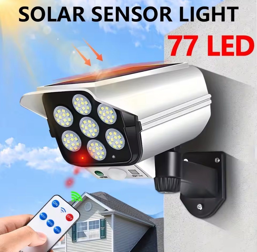 Lampe solaire et fausse caméra pour extérieur SFE