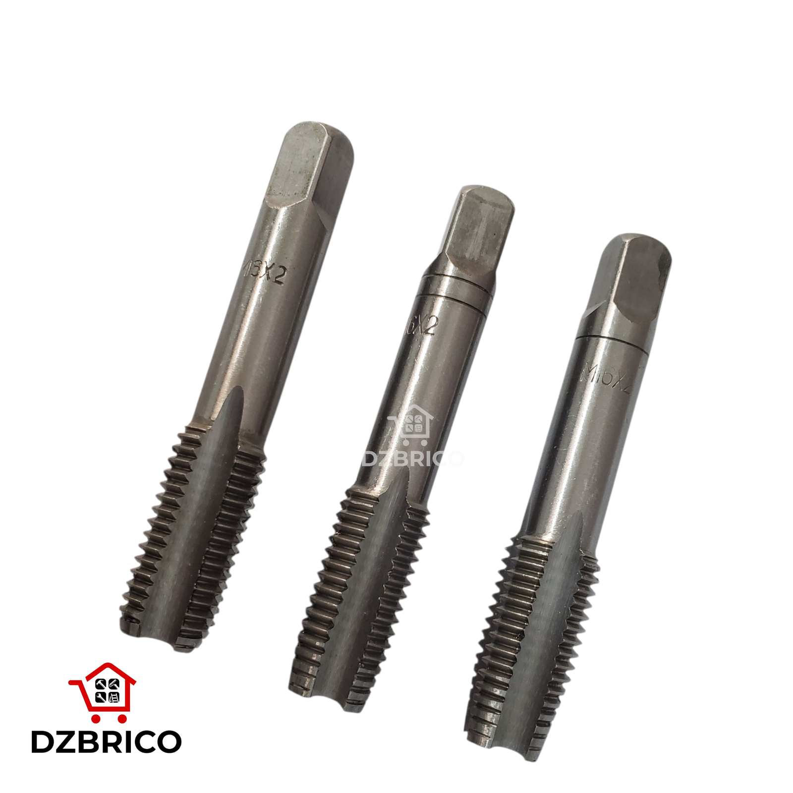Jeu de 3 tarauds à main M16