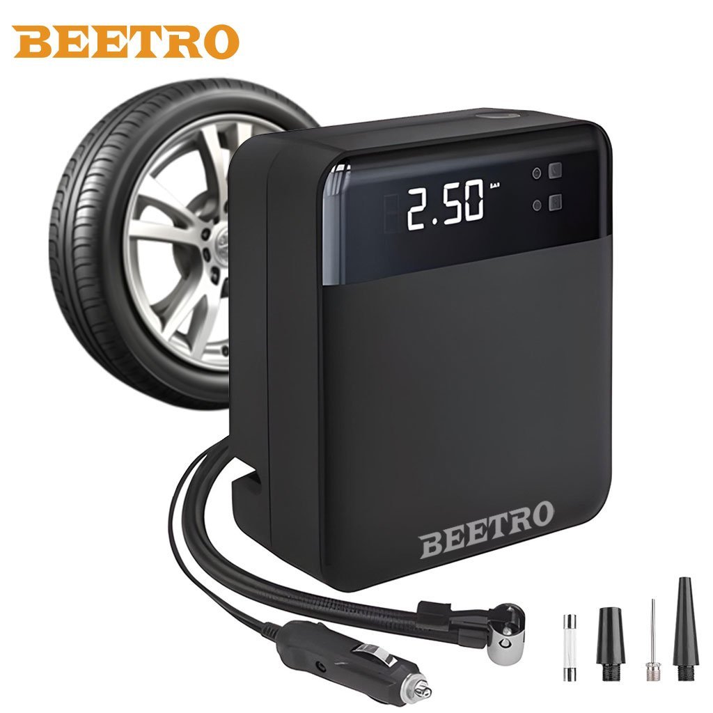 Mini compresseur de voiture avec lampe w allume-cigare 12V BEETRO