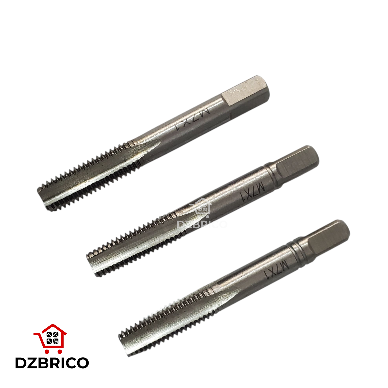 Jeu de 3 tarauds à main M7