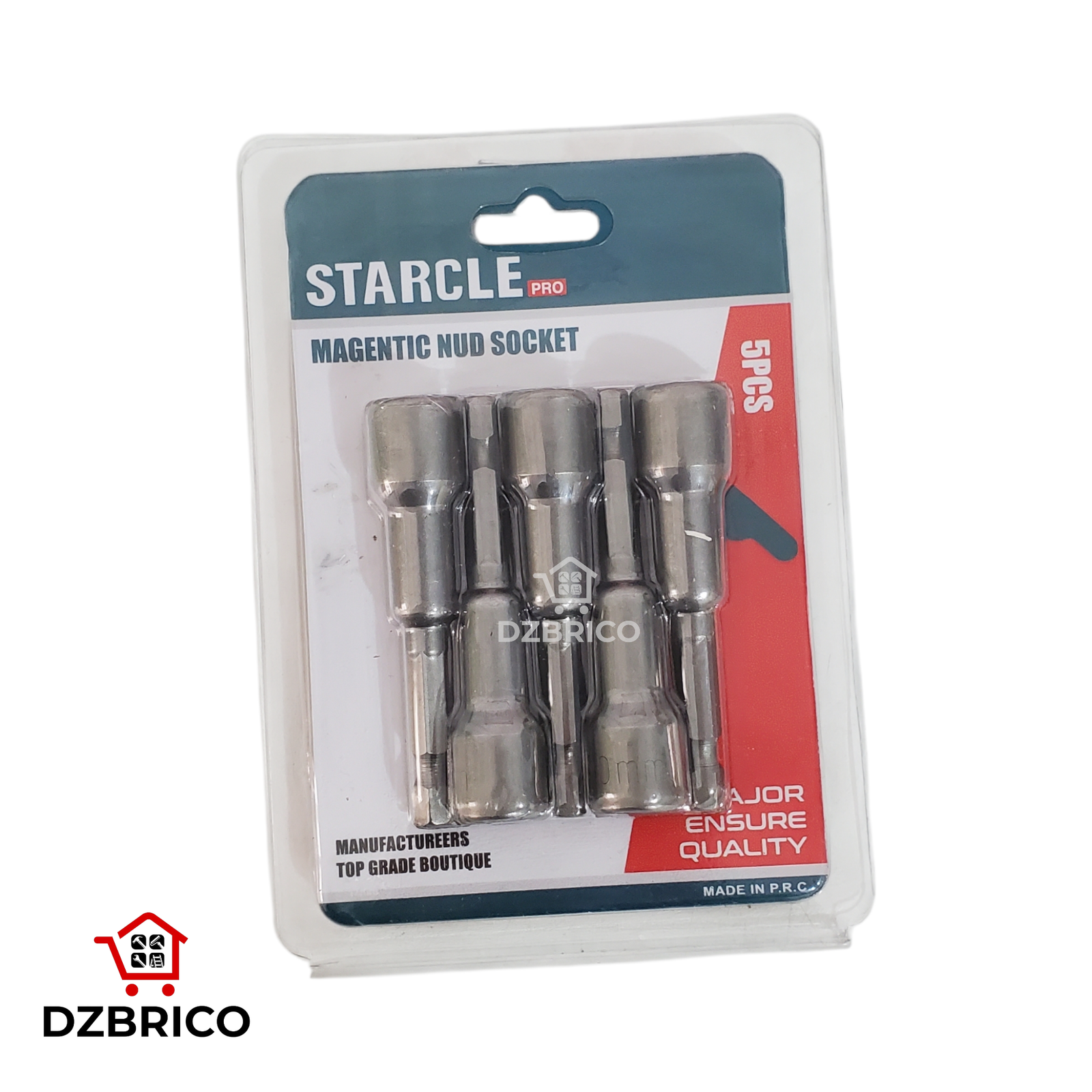kit de embout à douille pour visseuse avec aimant à l'intérieur 65×8mm 5PC STARCLE
