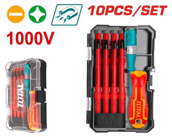 Jeux de tournevis isolée 10pcs total