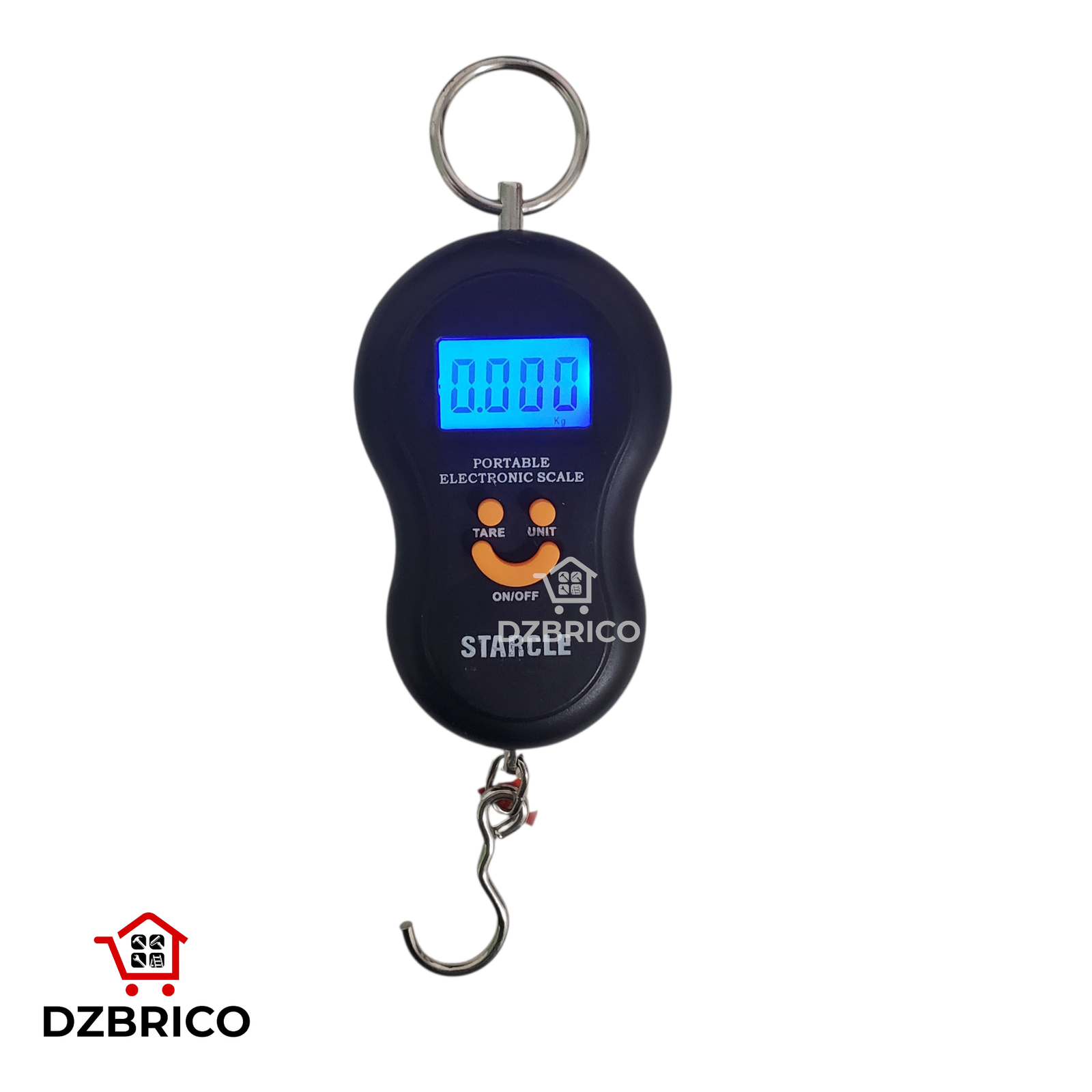 Balance numérique pour bagages, 50 kg, balance numérique portable pour bagages, valise, sac, Noir