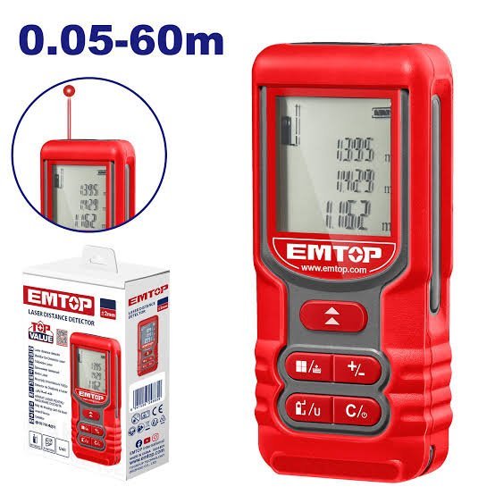 Mètre laser 60m EMTOP