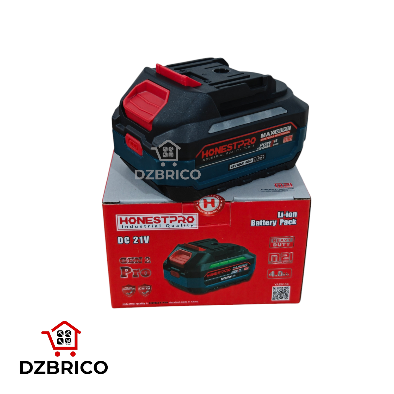 Batterie 21V 4.0ah HONESTPRO