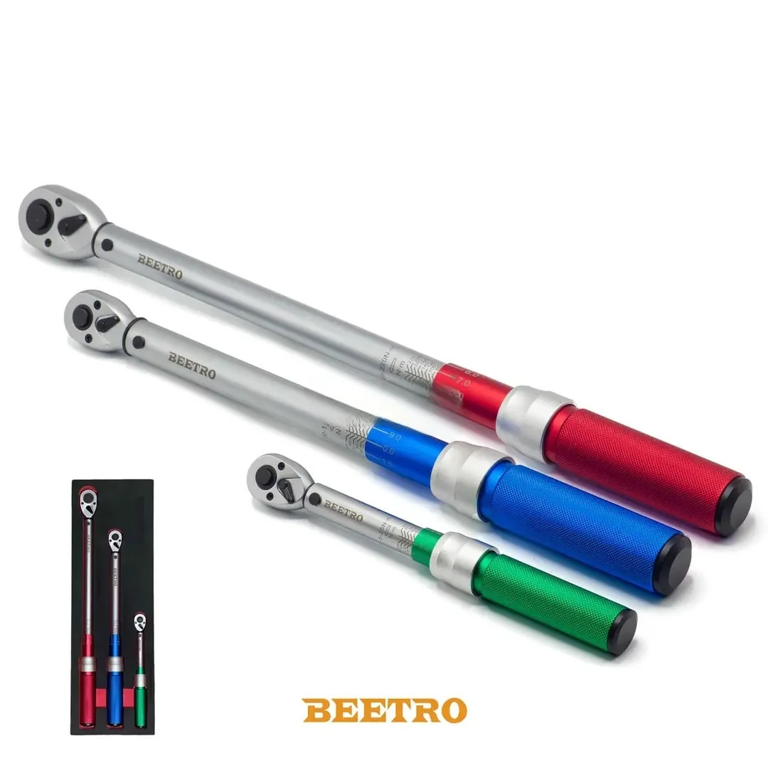 Kit clé dynamométrique 3pcs 5-220nm TC0740 BEETRO